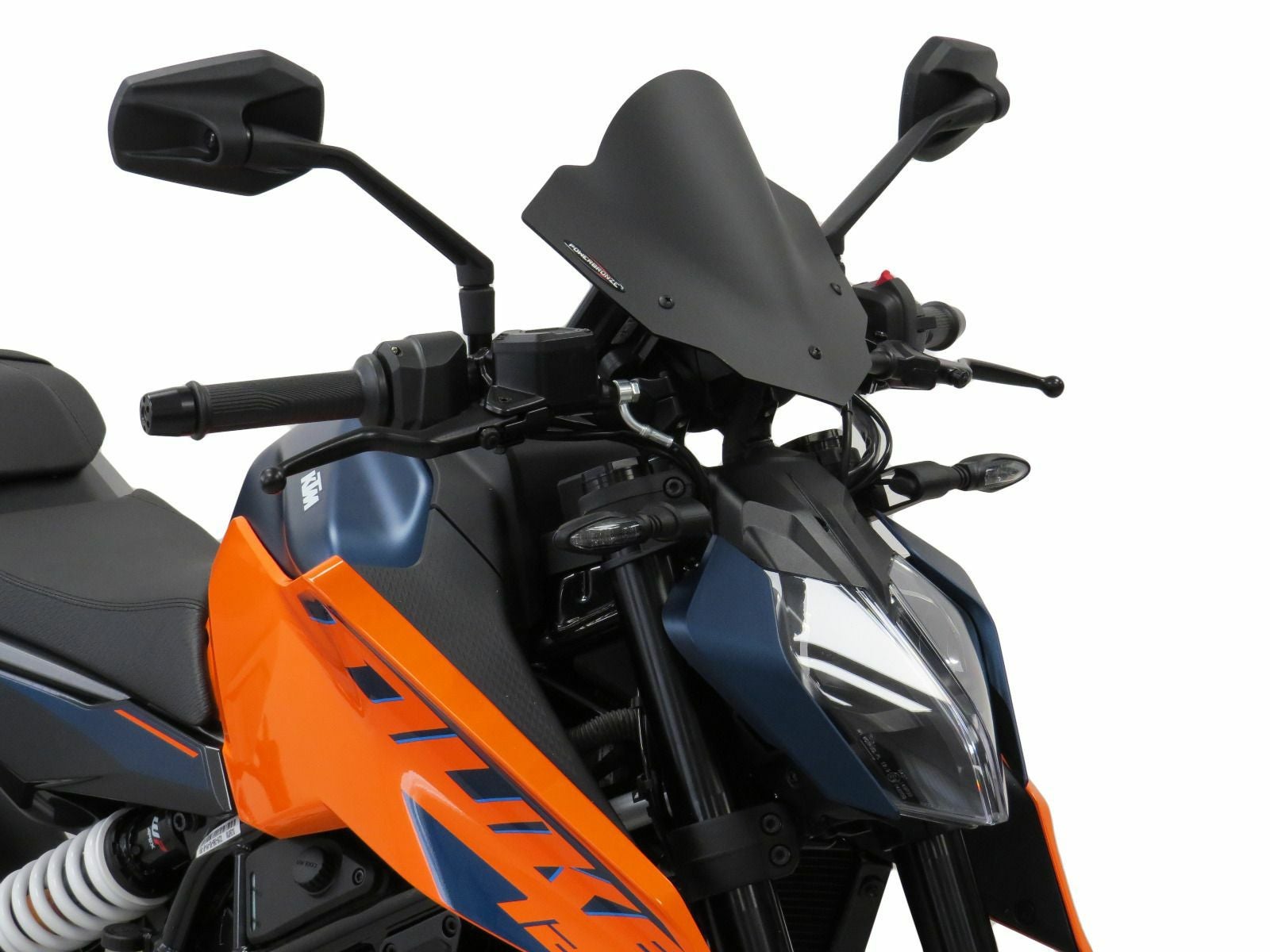 KTM 125/250/390 DUKE 24- スクリーン 260mm ソリッドブラック パワー
