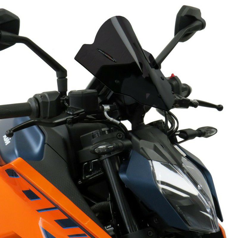 KTM 125/250/390 DUKE 24- スクリーン 260mm ソリッドブラック パワー