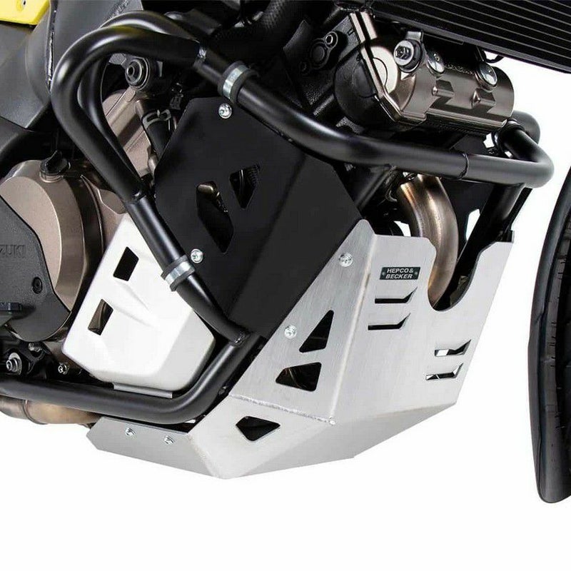 Vストローム1050XT アンダーガード アルミ シルバー ヘプコ＆ベッカー_1