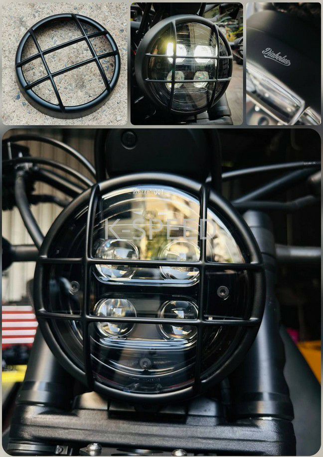 レブル250/500 20- ヘッドライトカバー グリル Diabolus ブラック K
