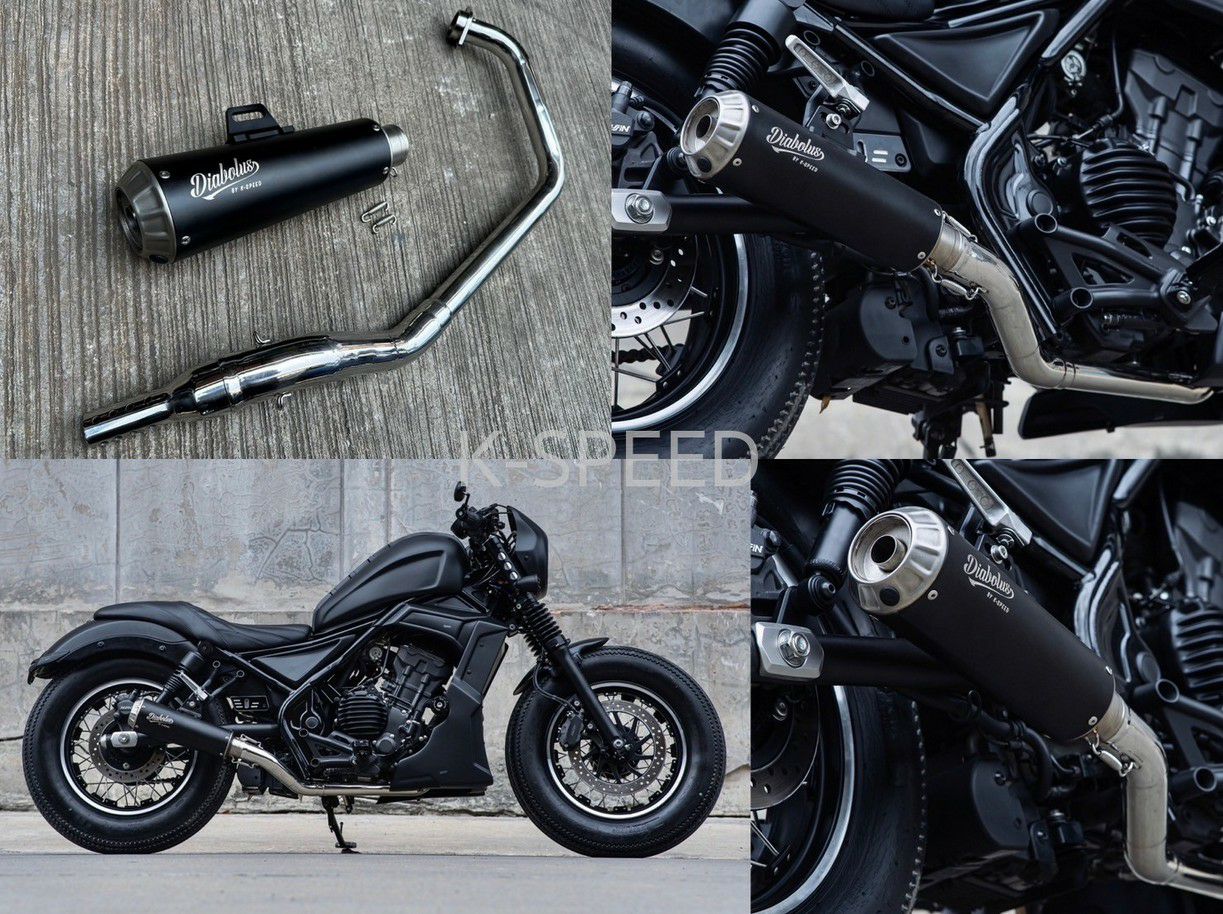 レブルマフラー Amazon | W2B-91T 純正エキパイ専用 50.8mm 50.8φ レブル Rebel