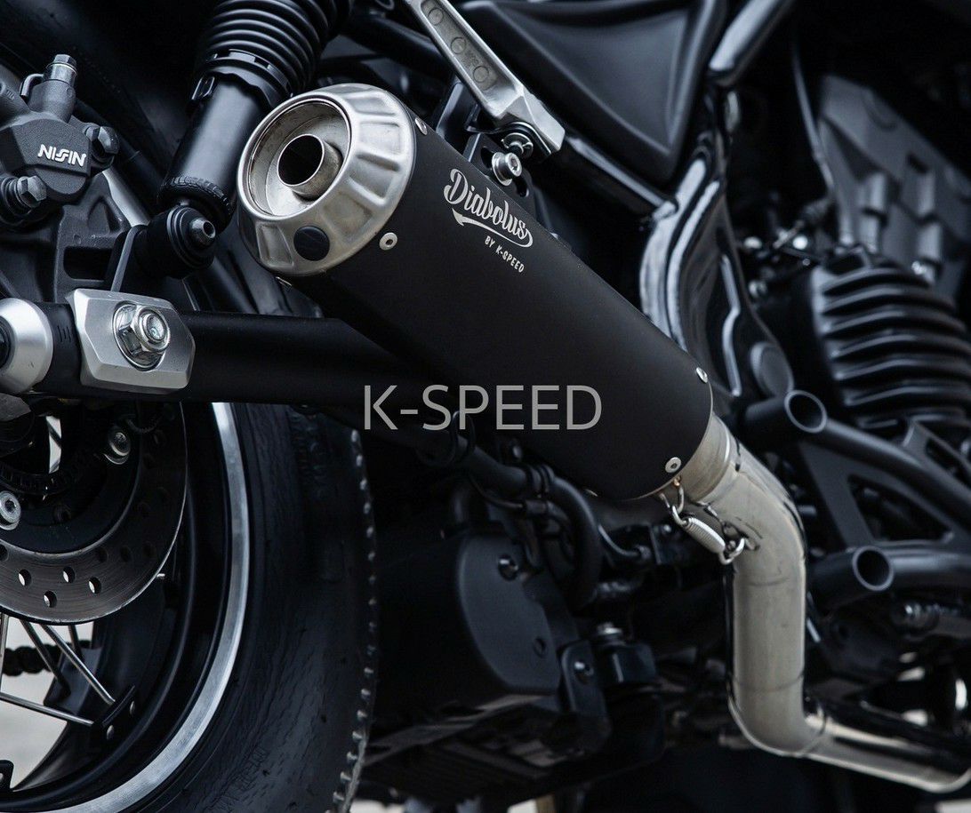 【Hiro】レブル250 K-SPEED Diabolus マフラー レブル250 フルエキゾーストマフラー Diabolus ステンレス/ブラック K