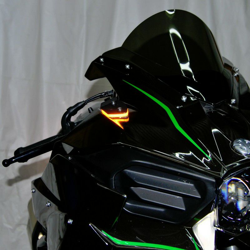 H2 フロントウインカー ミラーブロックオフ NRC | バイクカスタム H2 フロントウインカー ミラーブロックオフ NRC | バイクカスタム