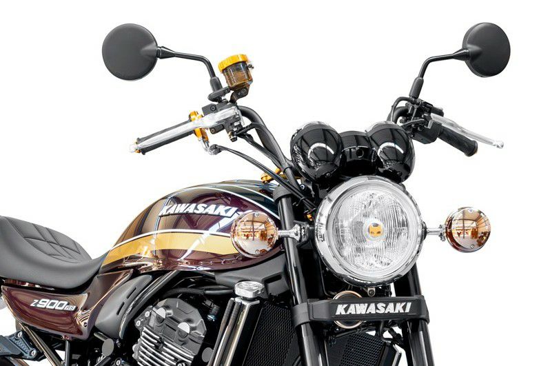 カワサキ Z900RS YBハンドル マットブラック +30mmクラッチワイヤー