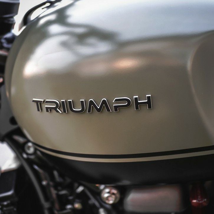トライアンフ TRIUMPH 3Dロゴステッカー CNC 削り出しアルミ製 タンク