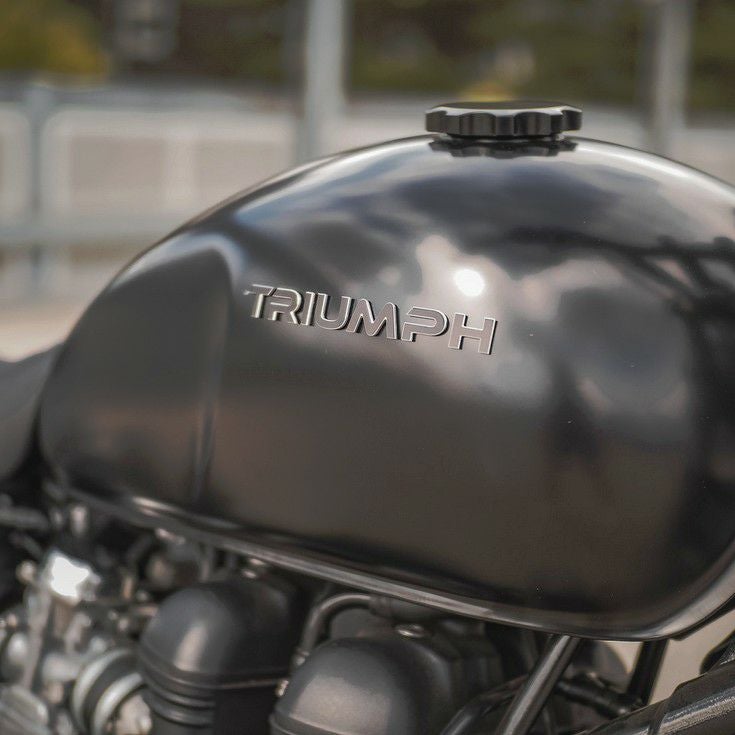 トライアンフ TRIUMPH 3Dロゴステッカー CNC 削り出しアルミ製 タンク