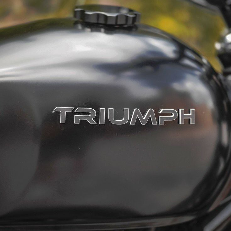 トライアンフ TRIUMPH 3Dロゴステッカー CNC 削り出しアルミ製 タンク