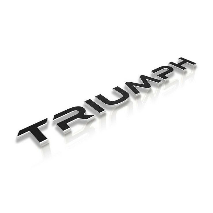 トライアンフ TRIUMPH 3Dロゴステッカー CNC 削り出しアルミ製 タンク