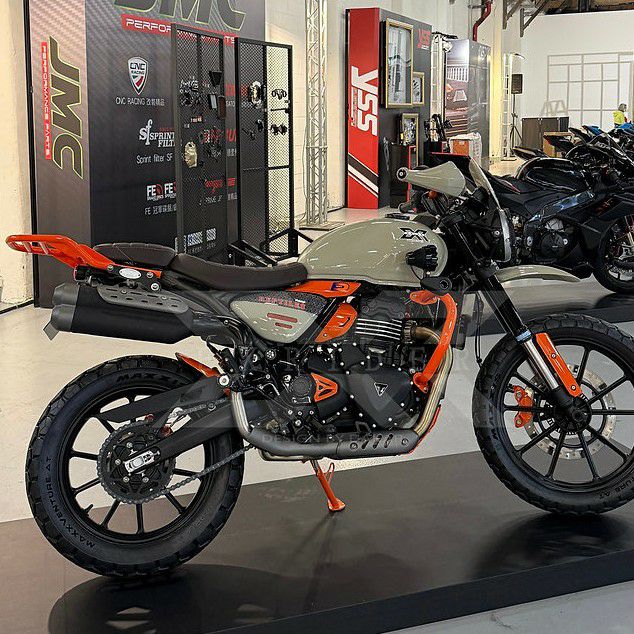 トライアンフ スクランブラー400X スピード400 ラゲッジラック DKデザイン_6