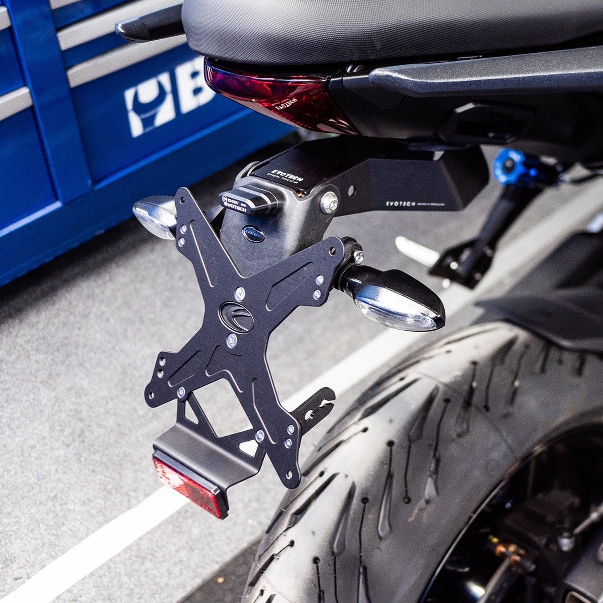 タイガースポーツ660 22-/800 25- フェンダーレスキット EVOTECH(エボテック)_3