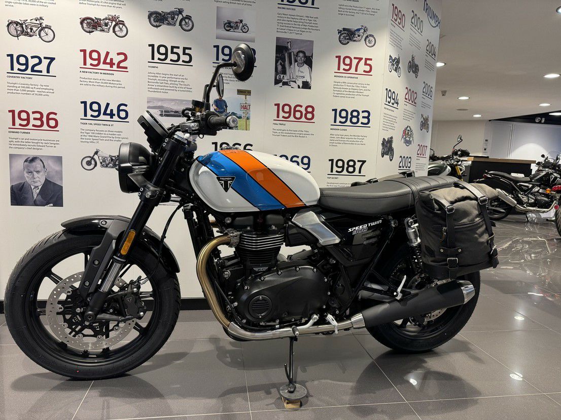トライアンフ スピードツイン900 25- サドルバッグ ステー サテン