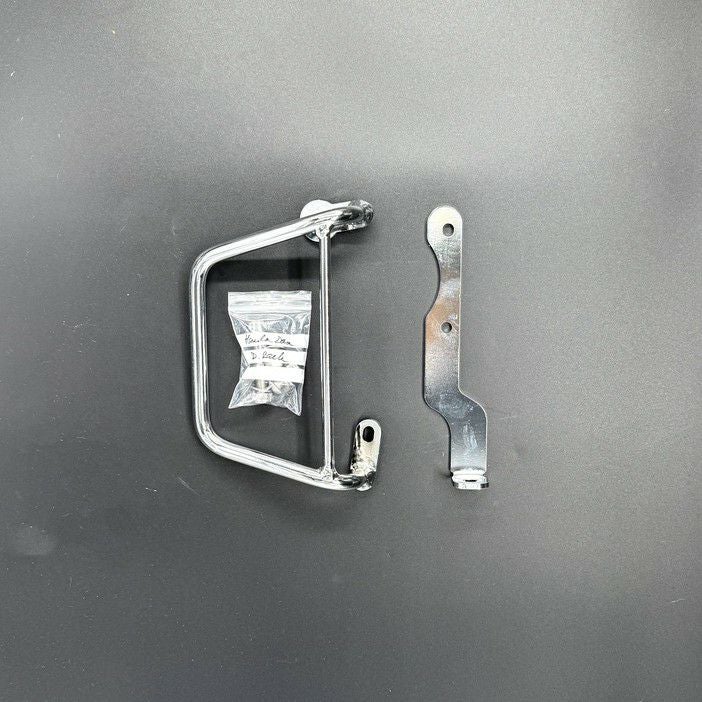 ホンダ ダックス125 サドルバッグサポート クローム 左側 La Poderosa_1