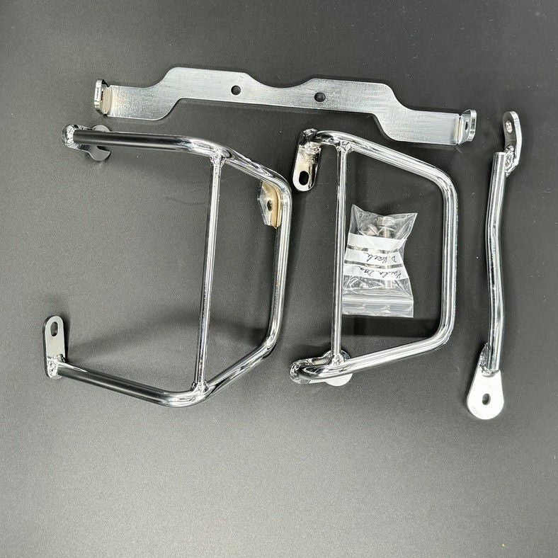 ホンダ ダックス125 サドルバッグサポート クローム 左右セット La