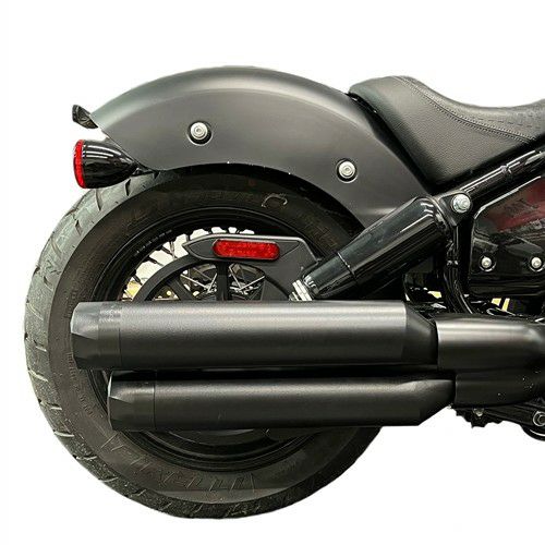 Indian Chief 用スリップオンマフラー Dean Speedバッフル付 22+ Indian Chief Rampage Muffler Set - Black – DeanSpeed