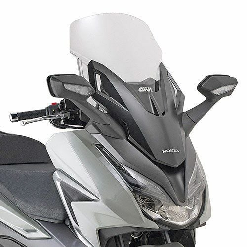 GIVI ホンダフォルツァ250用ウインドシールド クリア フォルツァ250/350 21- ウインドスクリーン 58x47 クリア GIVI