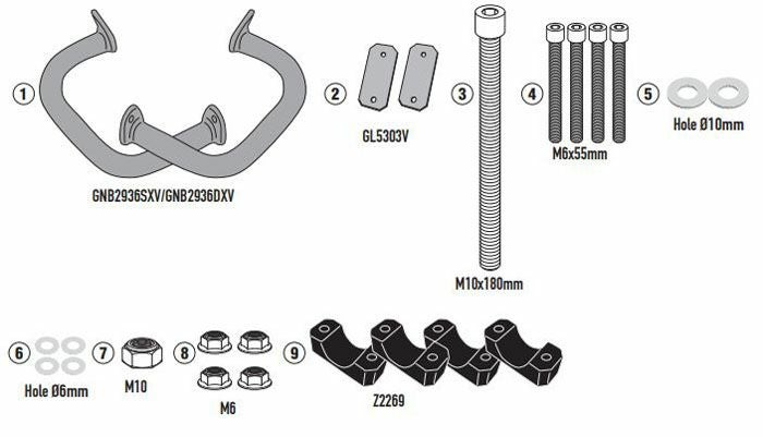 CB125R 21- エンジンガード ブラック GIVI | バイクカスタムパーツ専門 