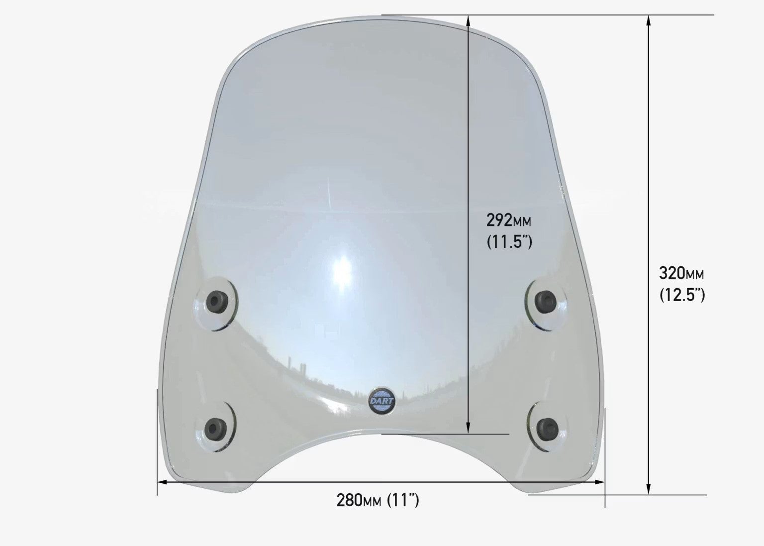 XSR700 22- スクリーン マーリンS3 ライトスモーク DART FLYSCREEN