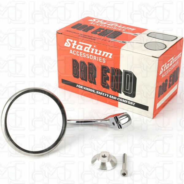 ロイヤルエンフィールドベア650 スタジアム ステンレス バーエンドミラー ラウンドタイプ  Hitchcocks Motorcycles_1