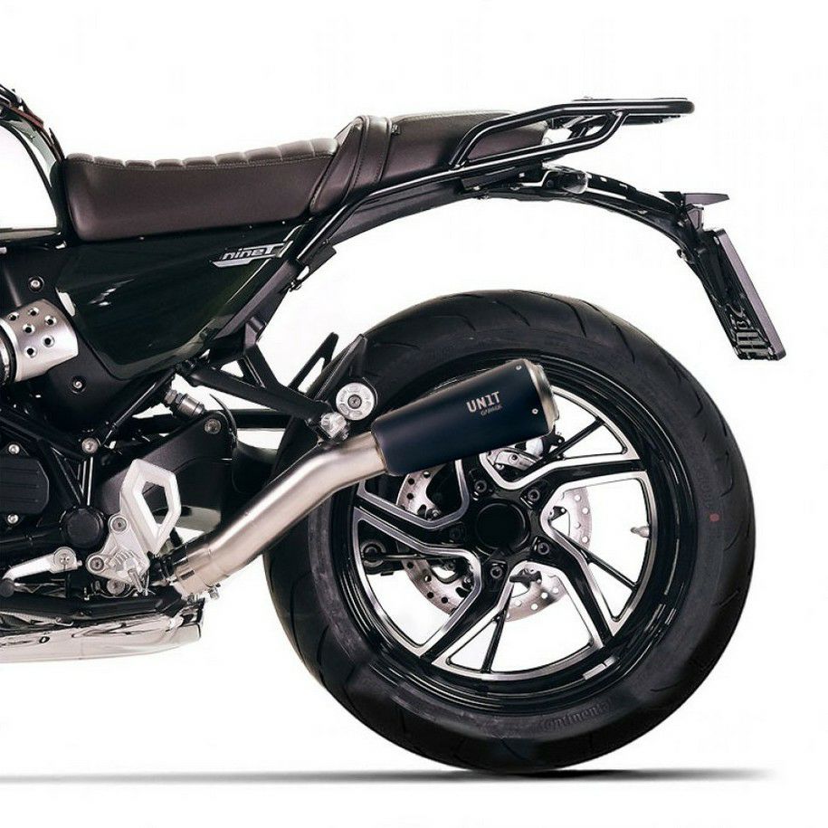 BMW R12/R12nineT スリップオンマフラー ローパイプ ブラック Eマーク