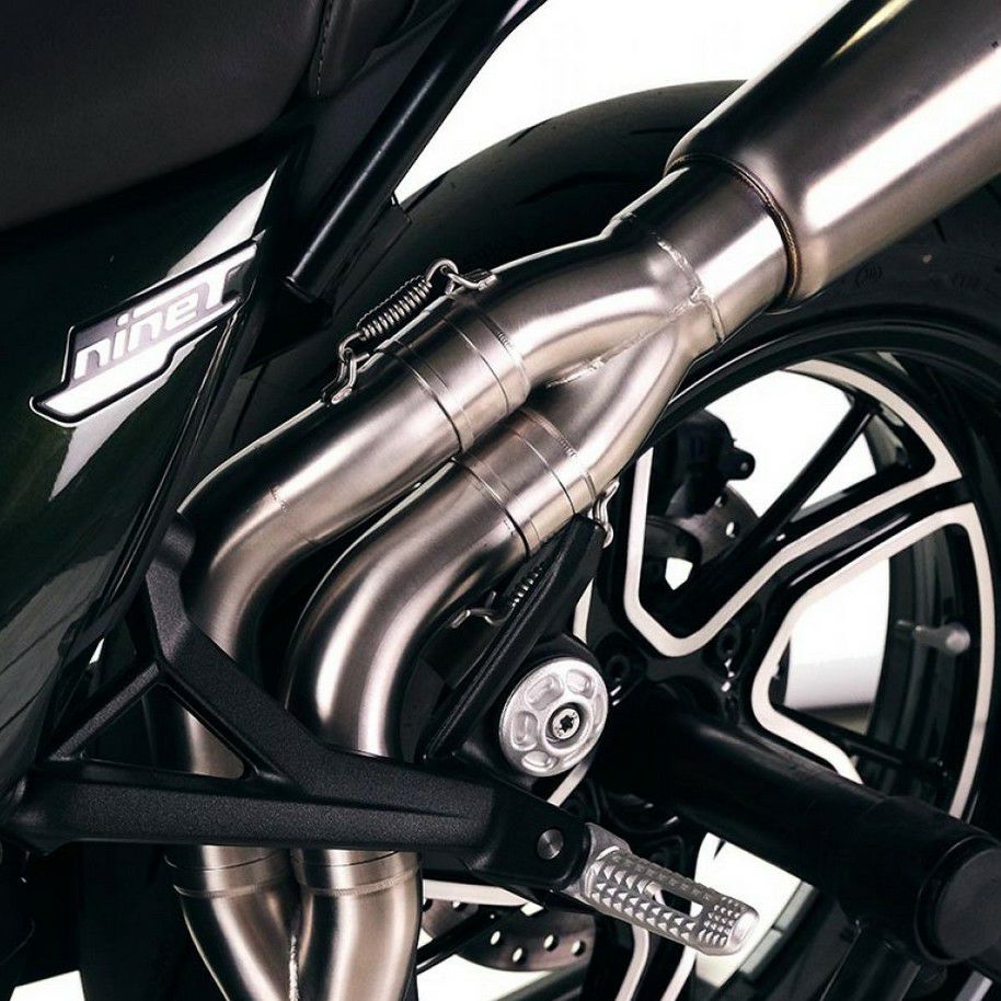 BMW R12/R12nineT スリップオンマフラー ハイパイプ シルバー Eマーク