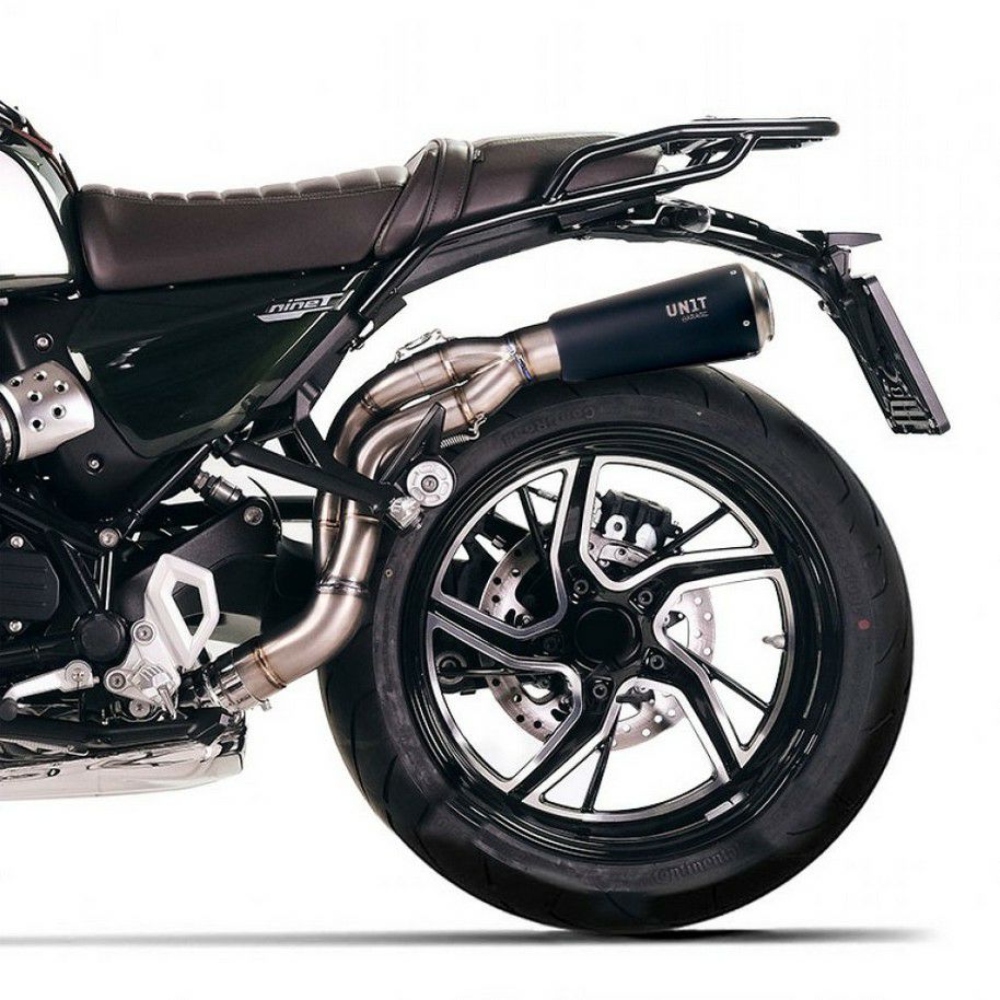 R12nineT スリップオンマフラー UNIT GARAGE BMW R12/R12nineT スリップオンマフラー ハイパイプ チタン ブラック E