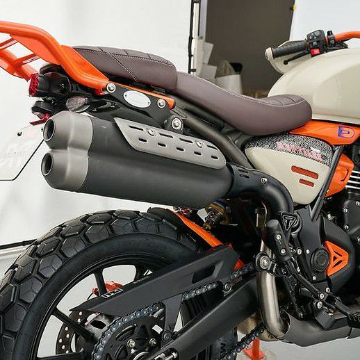 トライアンフ スクランブラー400X/XC スピード400 リンクパイプ for アップマフラー DKデザイン_1