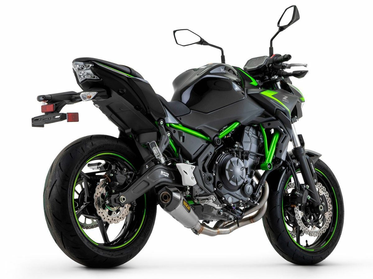 Ninja650 Z650 2017以降対応　フルエキゾーストマフラー　チタン　カーボン Z650 21-23 フルエキゾーストマフラー EURO5 X-Kone カーボンエンド