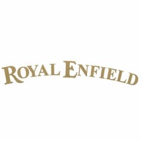 ロイヤルエンフィールドショットガン650/スーパーメテオ650/ブリット350/メテオ350/クラシック350 クラッシックスタイル フロントナンバープレート用「ROYAL ENFIELD」ステッカー ゴールド Hitchcoks Motorcycle_1