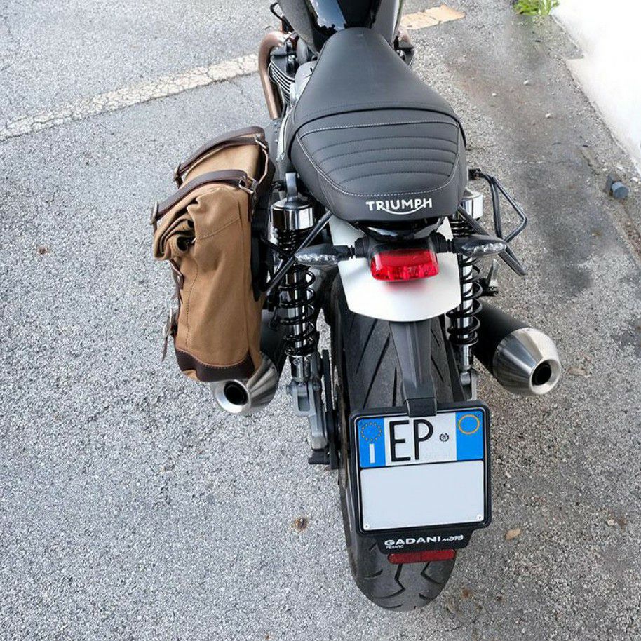 スラクストン/R/RS スピードツイン1200 サイドバッグ キャンバス 10L