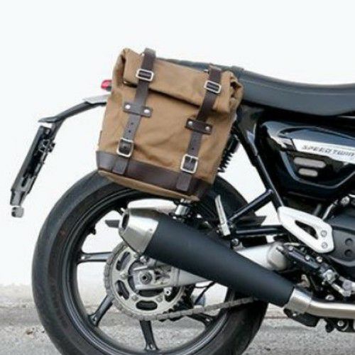 UNIT GARAGE スラクストンR/RS サイドバック、フレーム(L) スラクストン/R/RS スピードツイン1200 サイドバッグ キャンバス 10L