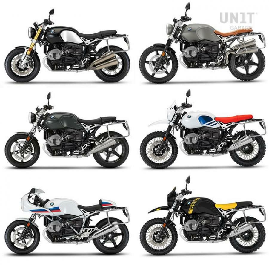 BMW RnineT シリーズ サイドキャリア クローム UNIT GARAGE | バイク