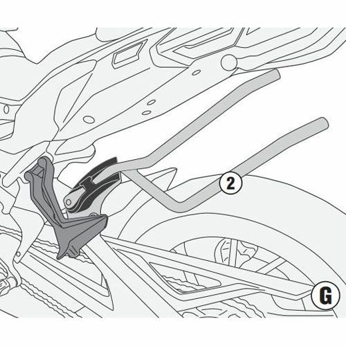 トレーサー900/900GT 18-20 サイドバッグサポート REMOVE-X GIVI(ジビ