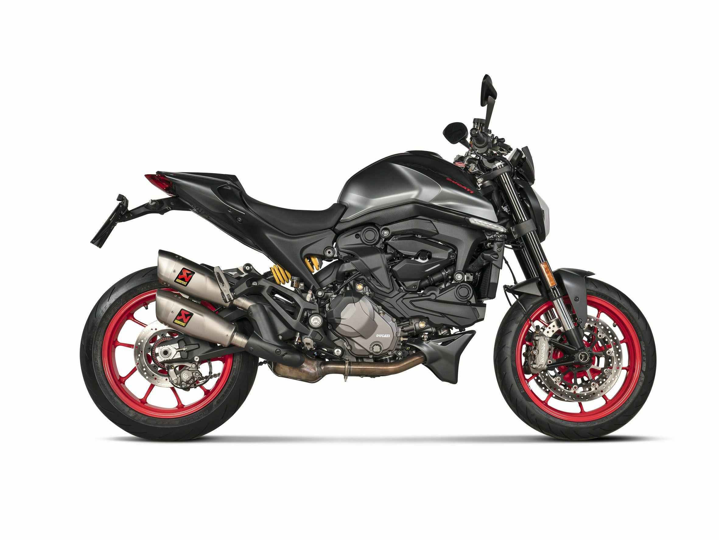 アクラポビッチ製のDUCATI モンスター (2021-2024)専用チタニウム