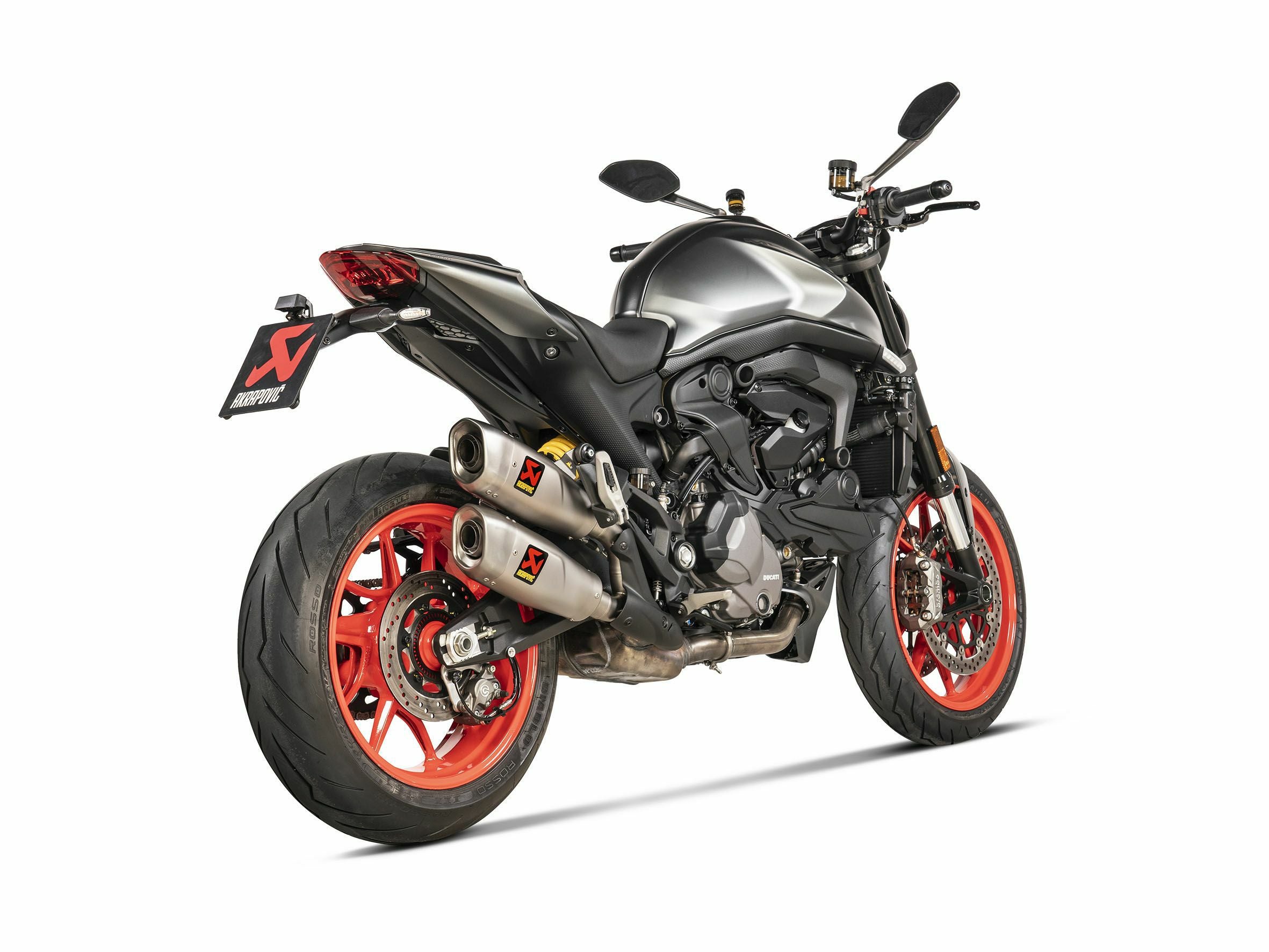 アクラポビッチ製のDUCATI モンスター (2021-2024)専用チタニウム