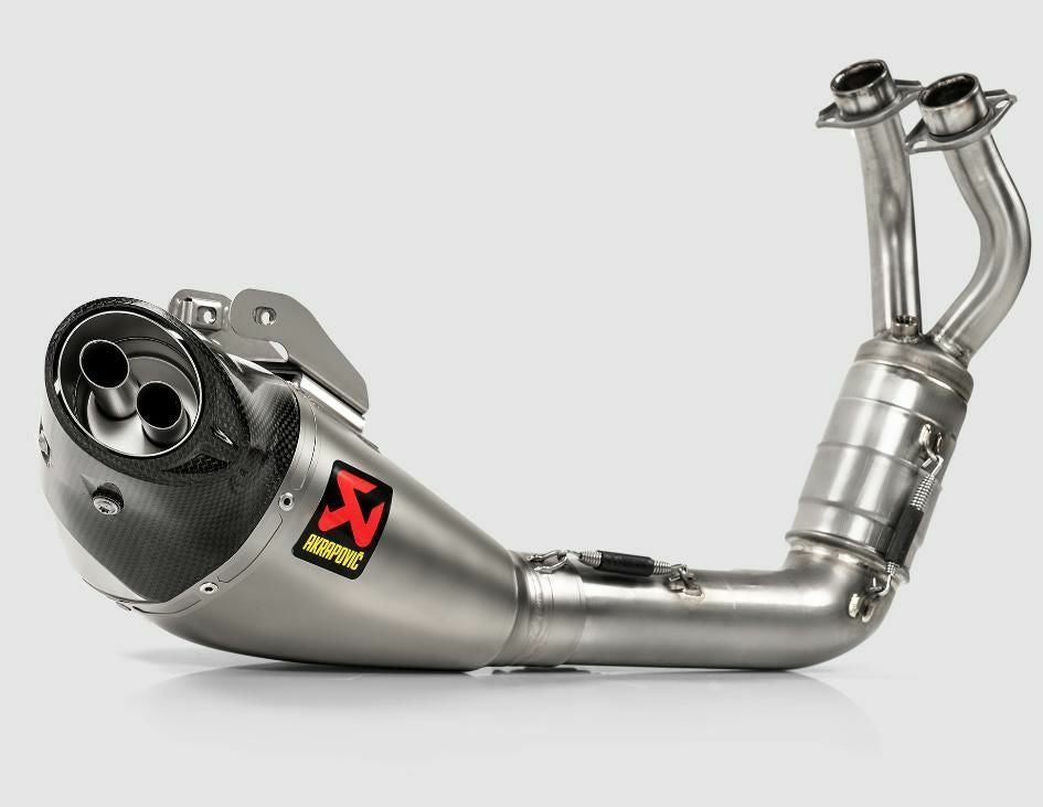 mt07 なんちゃってアクラポトグロマフラー AKRAPOVIC フルシステムマフラー レーシングライン チタン YAMAHA MT