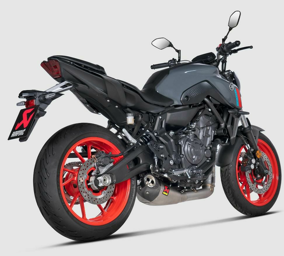 Akrapovic フルエキゾーストマフラー MT-07/XSR700用　廃番 AKRAPOVIC フルシステムマフラー レーシングライン チタン YAMAHA MT