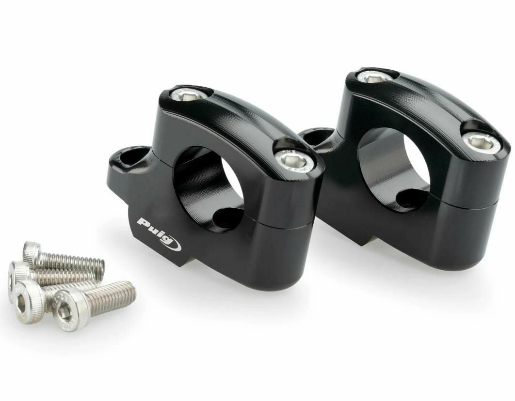 PUIG製BMW R12/nineT (2024-)専用オフセットハンドルバーライザー 20mm