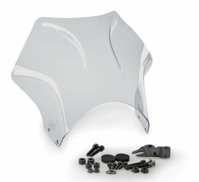 新品タグ付未使用保管品 HEAD RAPTOR RS 130~150切り替え PUIG ヘッドライトマウント型汎用スクリーン Raptor クリア