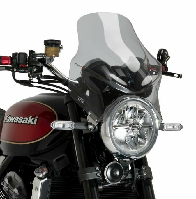 PUIG ヘッドライトマウント型汎用スクリーン Top スモーク