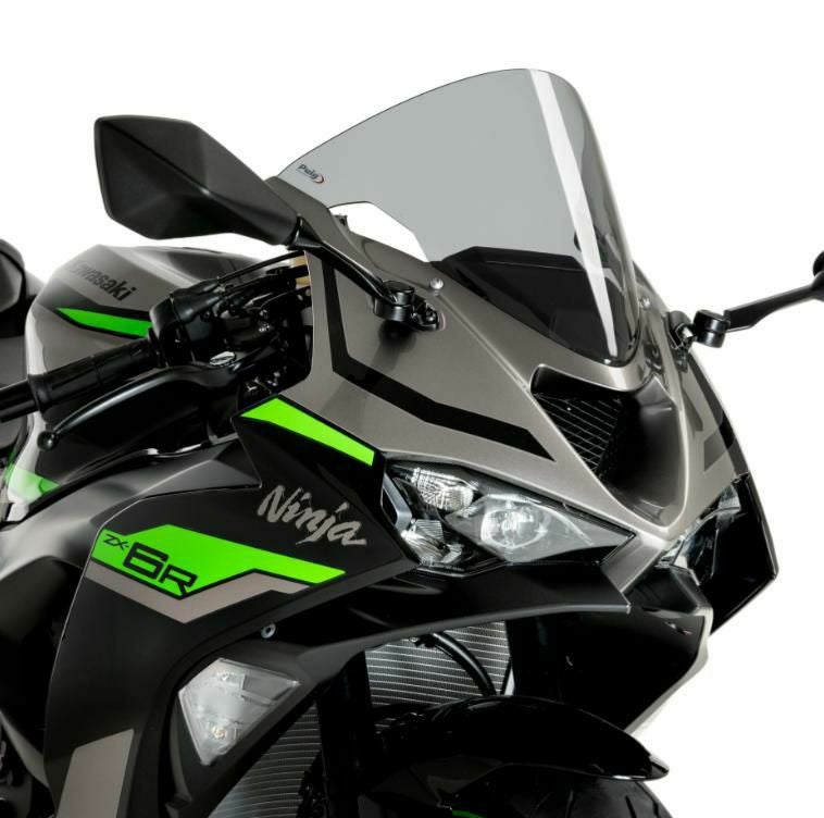 ZX-6R 24～ Z-レーシングスクリーン ブラック プーチ | バイクカスタム