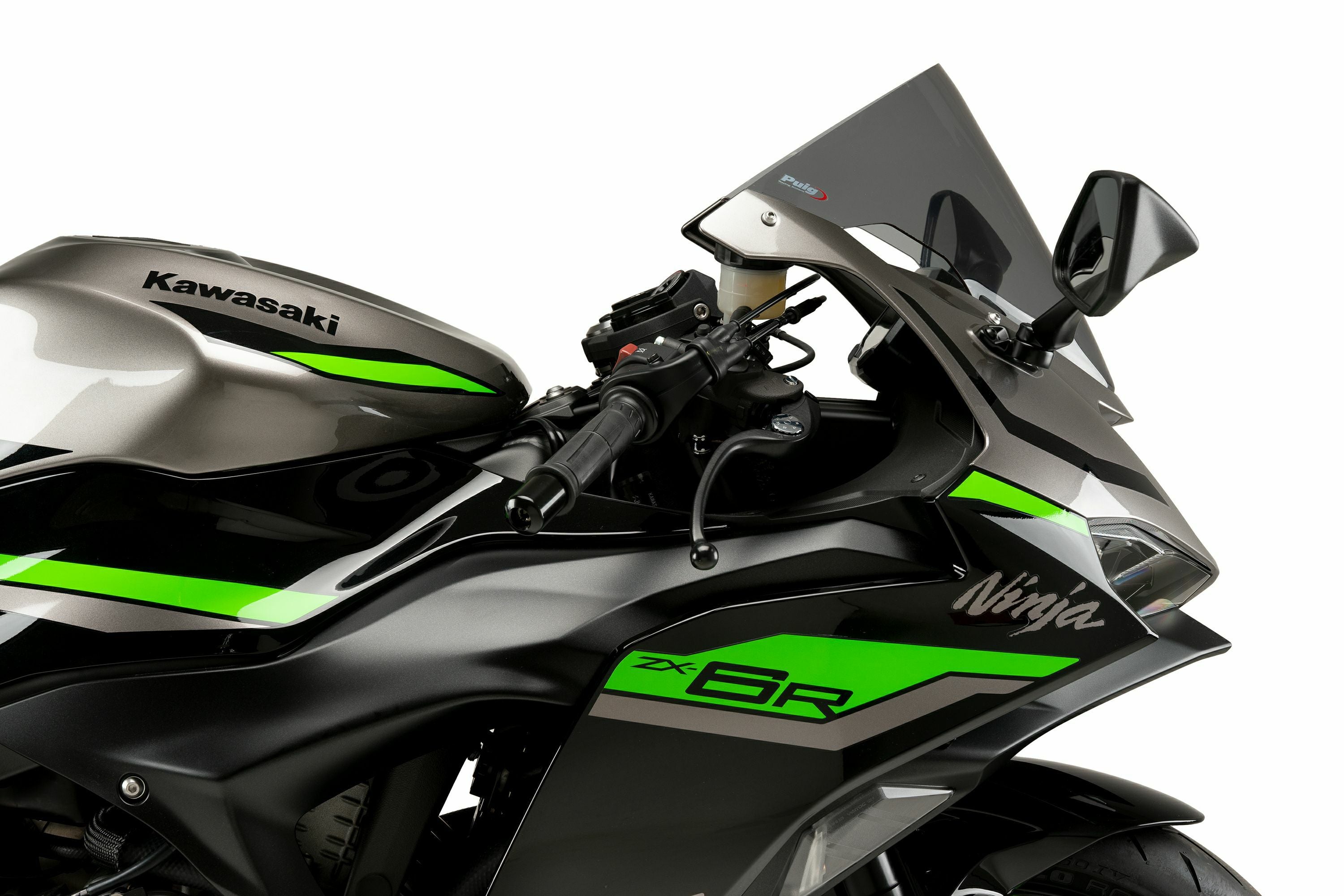 PUIG Rレーサースクリーン スモーク KAWASAKI NINJA ZX-6R (2024)