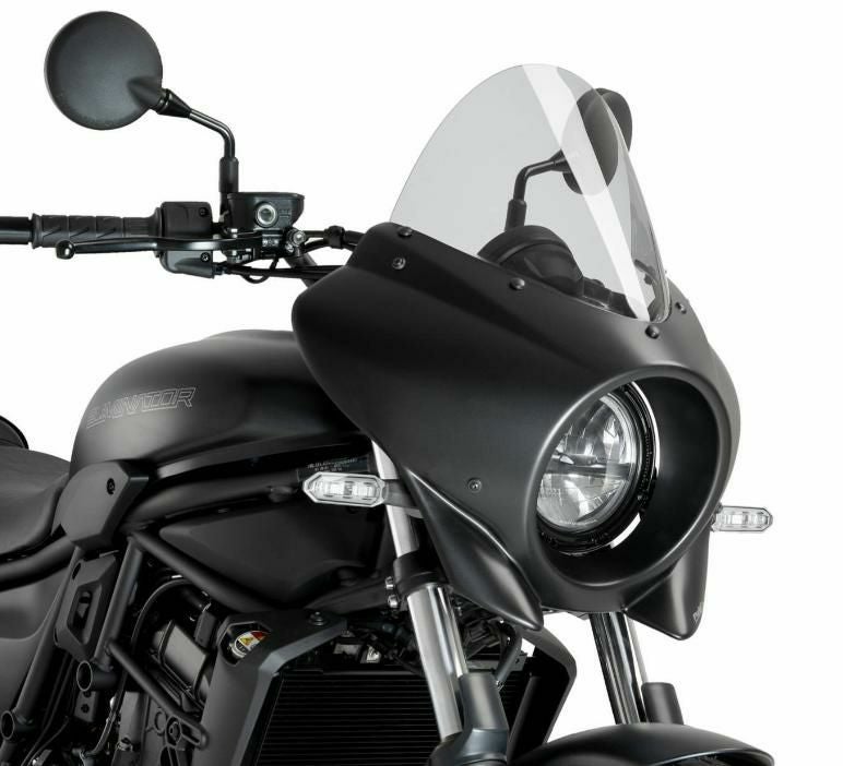 【新品未使用】BONNEVILLE ツーリングスクリーン A9701646 PUIG ツーリングスクリーンMIRAGE グロスブラックセミフェアリング