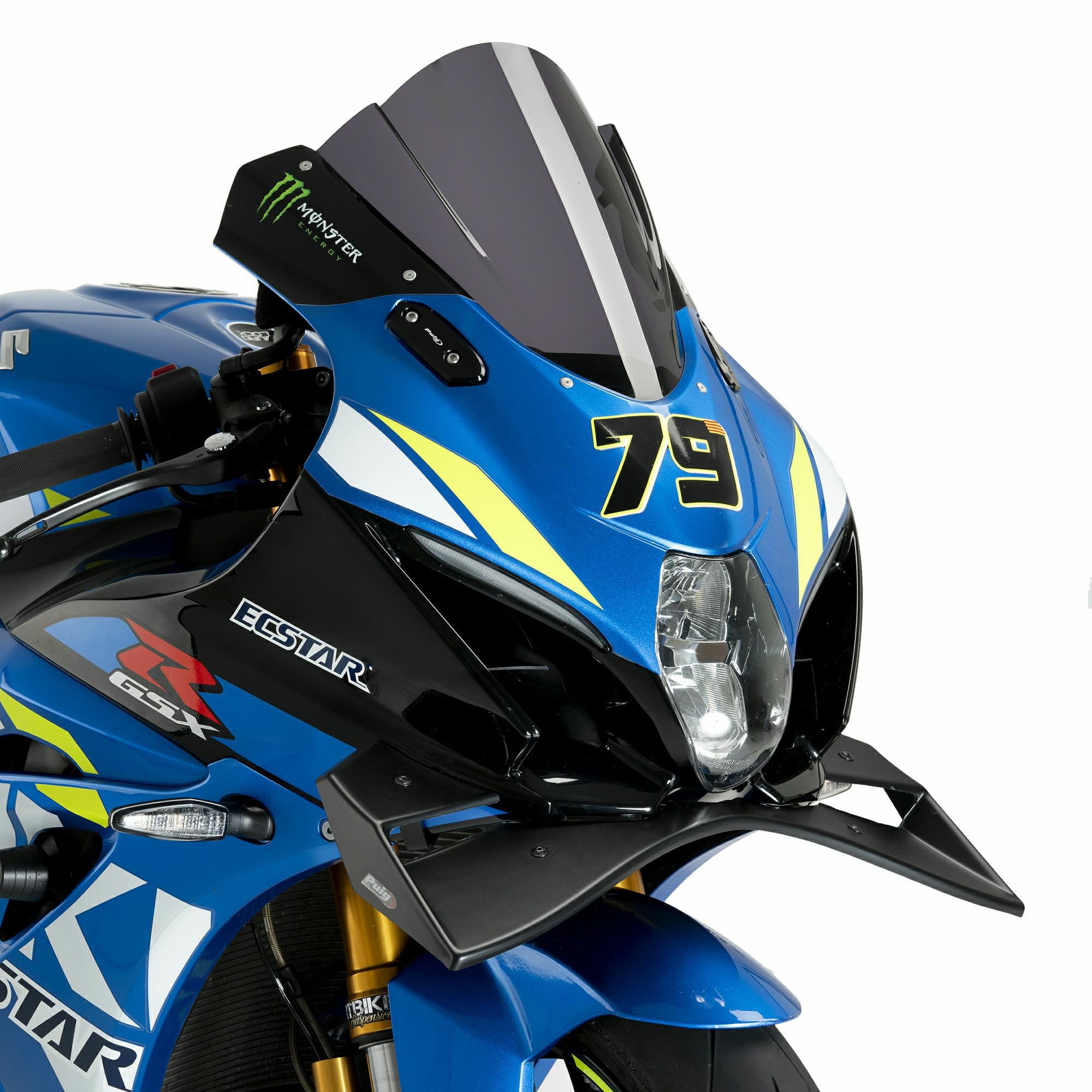 Puig フロントスポイラー GP マットブラック SUZUKI GSX-R1000/R (2017
