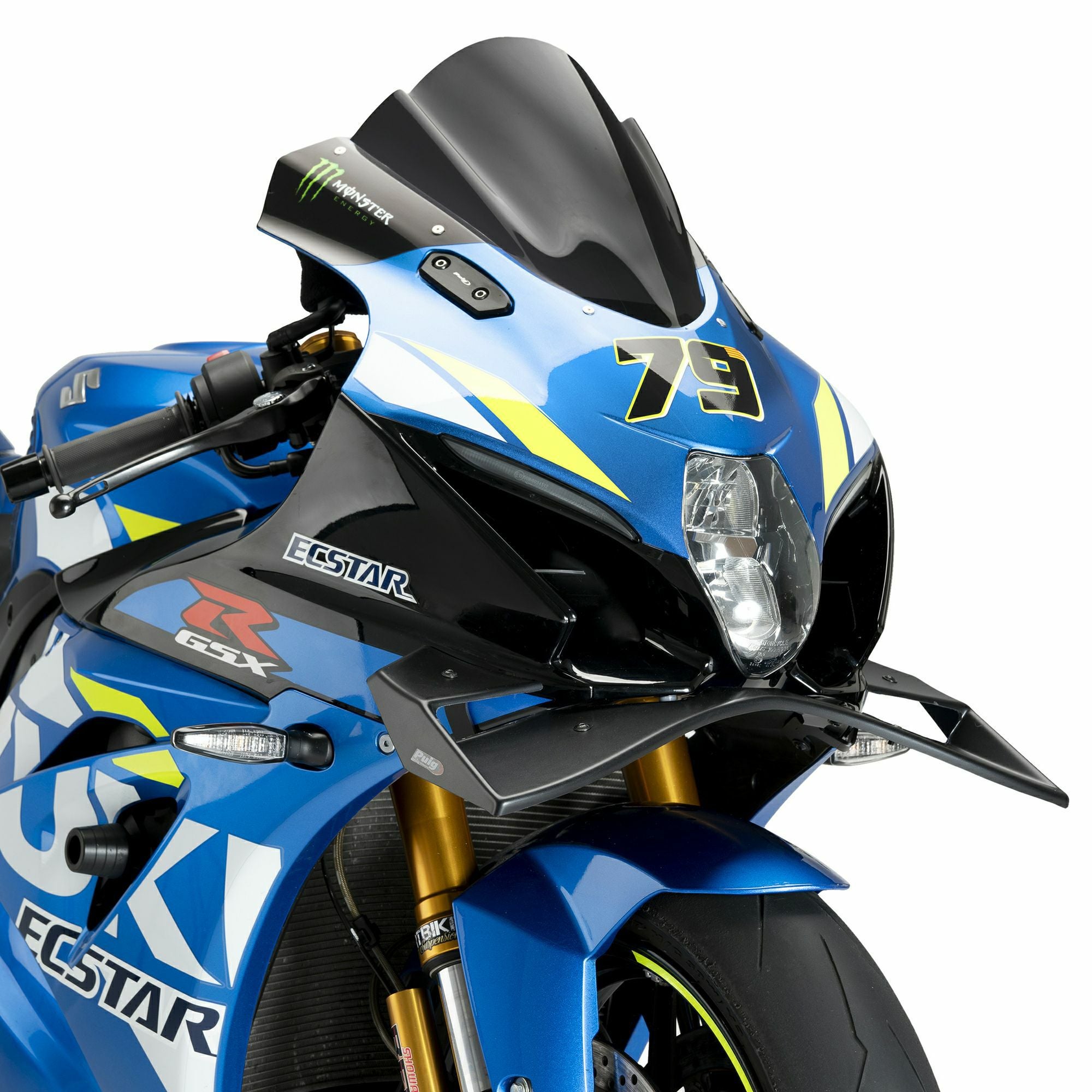 Puig フロントスポイラー GP マットブラック SUZUKI GSX-R1000/R (2017