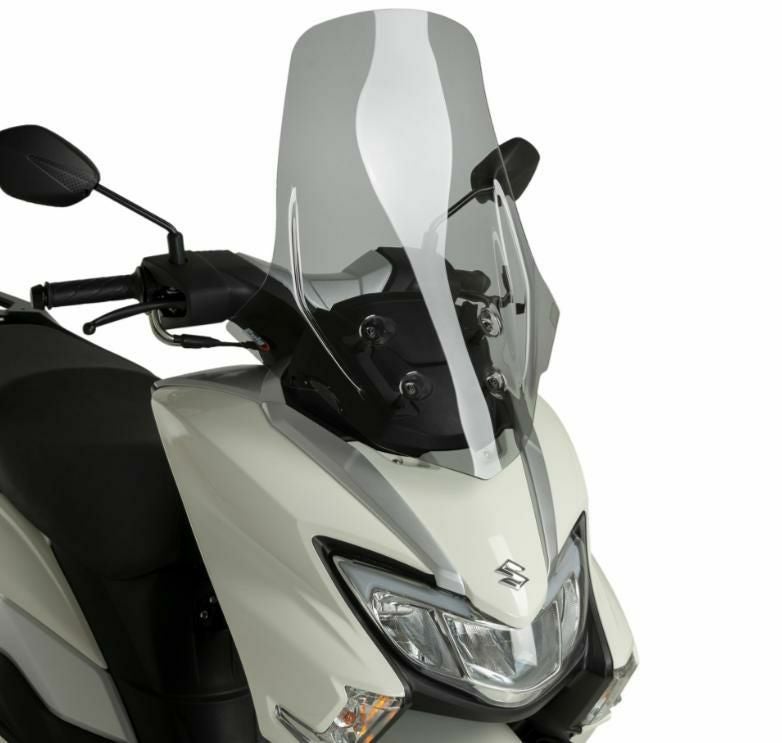 PUIG ツーリングスクリーン V-Techライン スモーク SUZUKI バーグマン