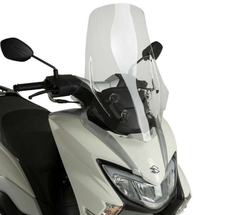 PUIG ツーリングスクリーン V-Techライン スモーク SUZUKI バーグマン