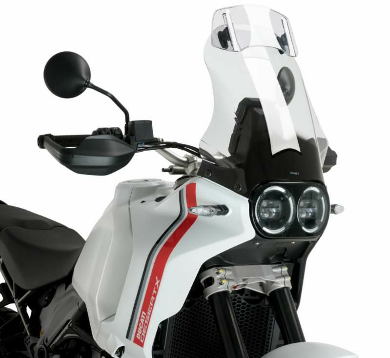 PUIG バイザー付ツーリングプラススクリーン クリア DUCATI デザートX