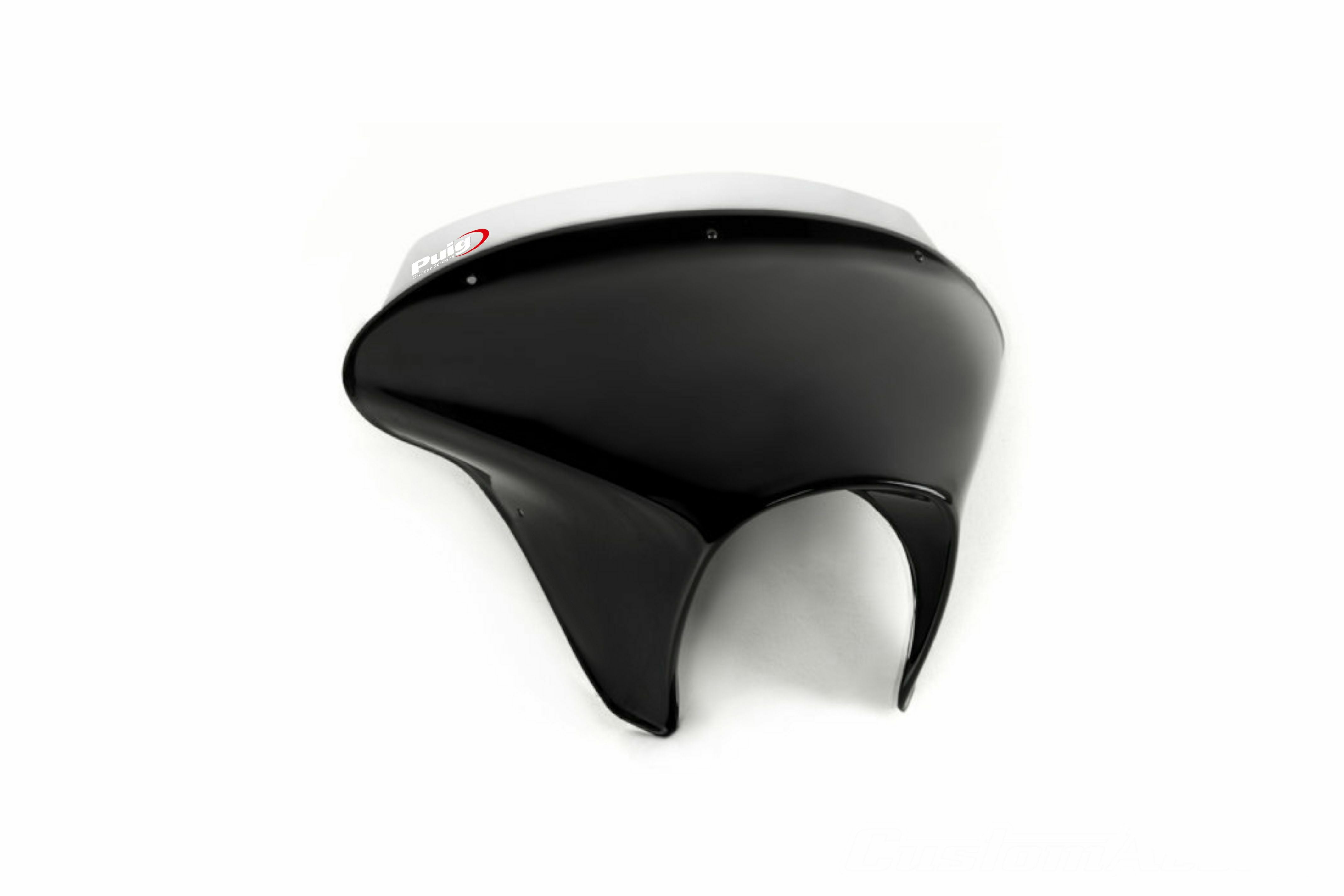 PUIG スポーツスクリーン Batwing グロスブラックフェアリング/クリア