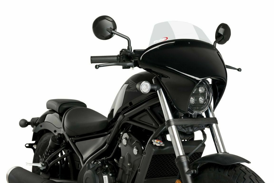 レブル250/500 20- スポーツショート スクリーン ブラック MRA