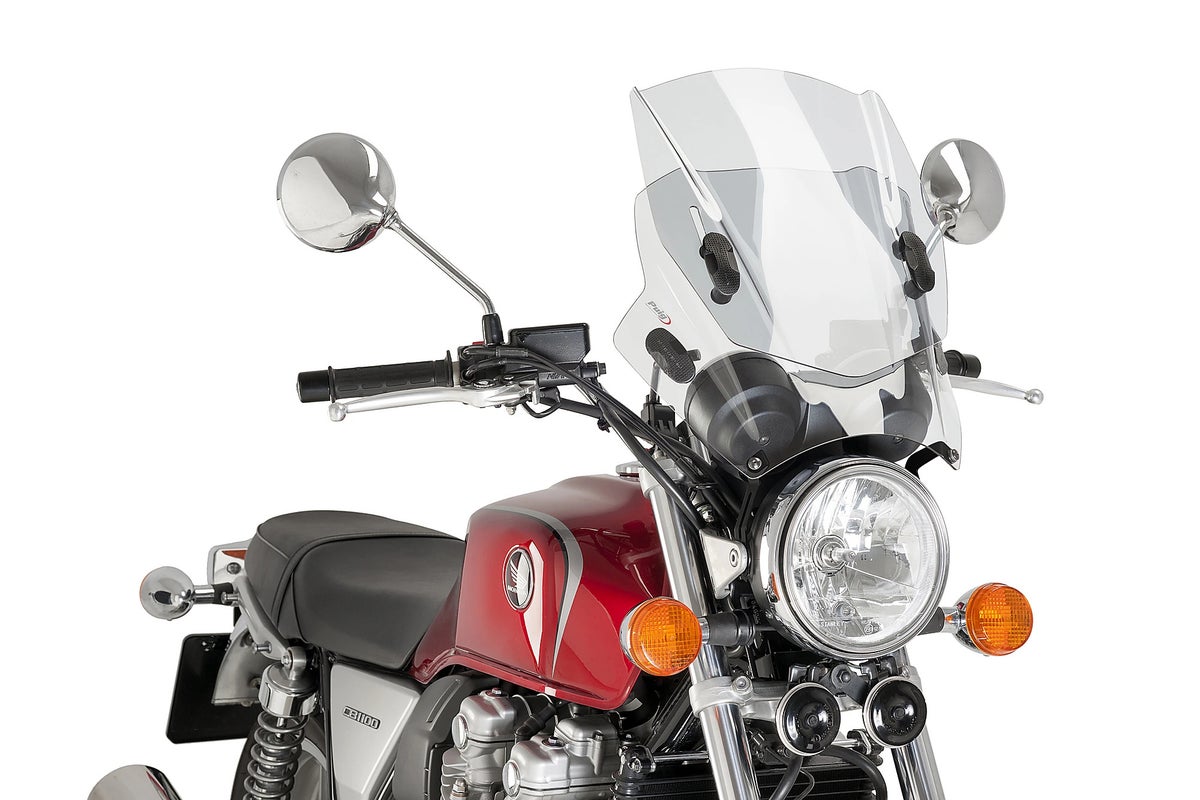 PUIG ハンドルバークランプ型汎用スクリーン Up&Down クリア_2